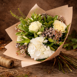 Timeless White Hand-Tied Bouquet
