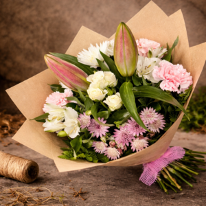 Blush Elegance Hand-Tied Bouquet