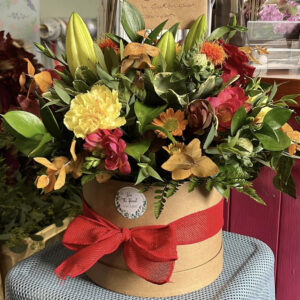 “Autumnal Hat Box arrangement”