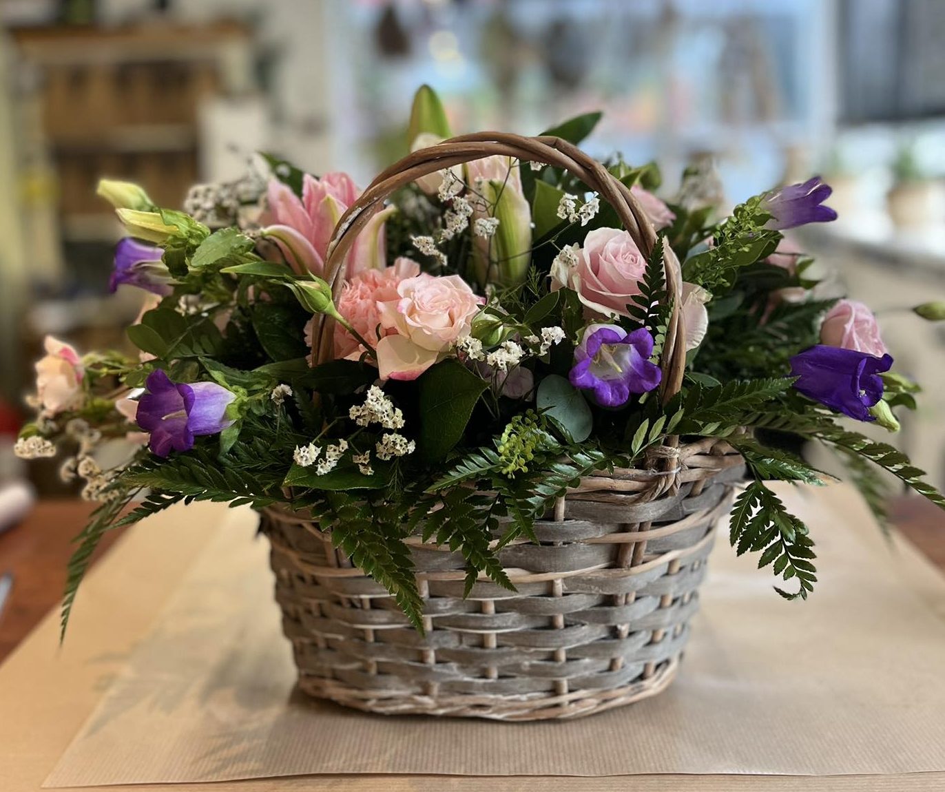 Blush & Violet Garden Basket